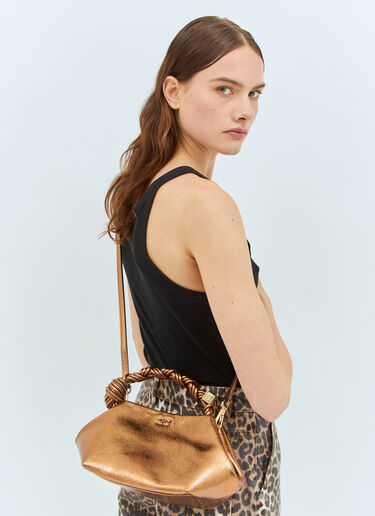 Metallic Small Bou Handbag Ganni Metallic Small Bou Handbag Gold gan0258068