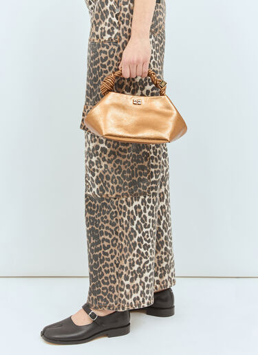 Metallic Small Bou Handbag Ganni Metallic Small Bou Handbag Gold gan0258068