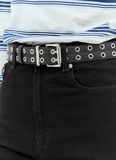 Double Eyelet Belt GANNI Double Eyelet Belt Black gan0258070