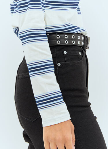 Double Eyelet Belt GANNI Double Eyelet Belt Black gan0258070
