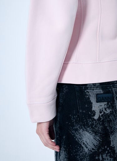 Fleece Zip Hooded Sweatshirt GANNI Fleece Zip Hooded Sweatshirt Pink gan0259039