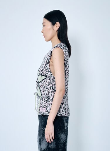 图案羊毛背心 GANNI 图案羊毛背心 粉色 gan0259046