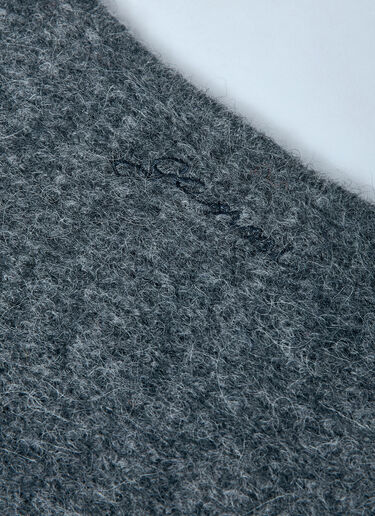 Soft Wool-Blend Balaclava GANNI Soft Wool-Blend Balaclava Grey gan0259063
