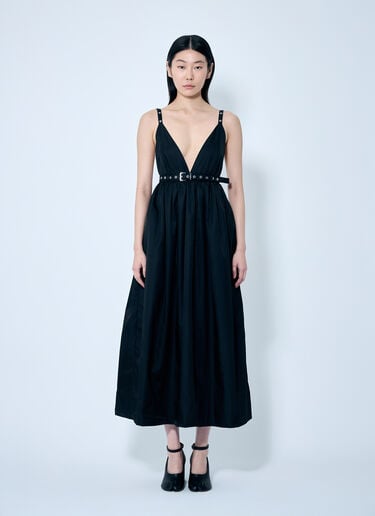 Duchesse Nylon Strap Dress GANNI Duchesse Nylon Strap Dress Black gan0259066