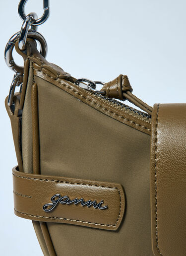 GANNI Small Bucky Crossbody Bag Green gan0259073