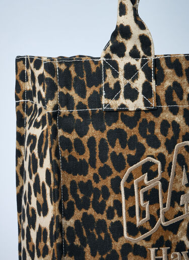 Large Easy Shopping Tote Bag GANNI Large Easy Shopping Tote Bag Brown gan0261033