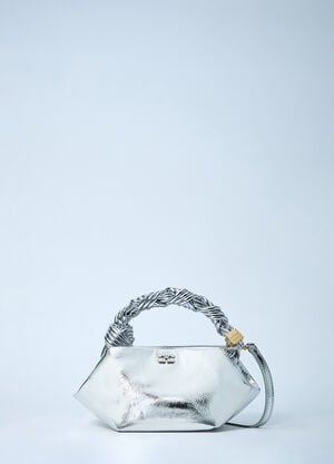 GANNI Mini Bou Handbag Silver gan0261046
