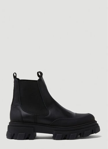 Leather Chelsea Ankle Boots GANNI Leather Chelsea Ankle Boots Black gan0350001