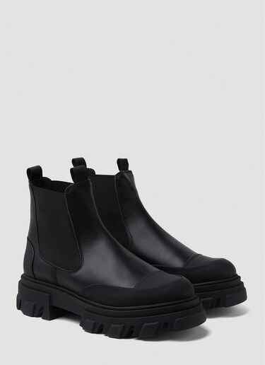 Leather Chelsea Ankle Boots GANNI Leather Chelsea Ankle Boots Black gan0350001