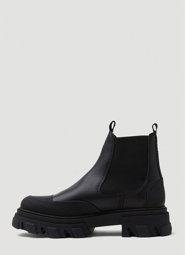 Leather Chelsea Ankle Boots GANNI Leather Chelsea Ankle Boots Black gan0350001