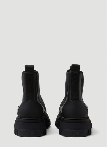 Leather Chelsea Ankle Boots GANNI Leather Chelsea Ankle Boots Black gan0350001