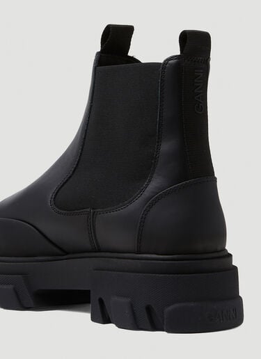 Leather Chelsea Ankle Boots GANNI Leather Chelsea Ankle Boots Black gan0350001