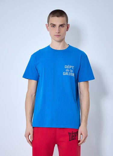 Gallery Dept. French Logo Print T-Shirt Blue gdp0160011