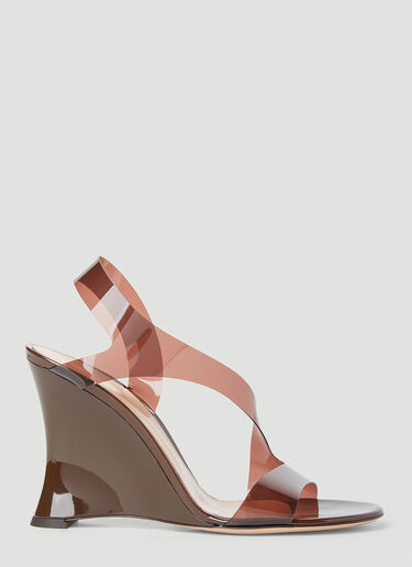 G32231 Glass Wedge Heels Gianvito Rossi G32231 Glass Wedge Heels Brown gia0251022
