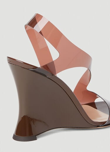 Gianvito Rossi G32231 Glass Wedge Heels Brown gia0251022