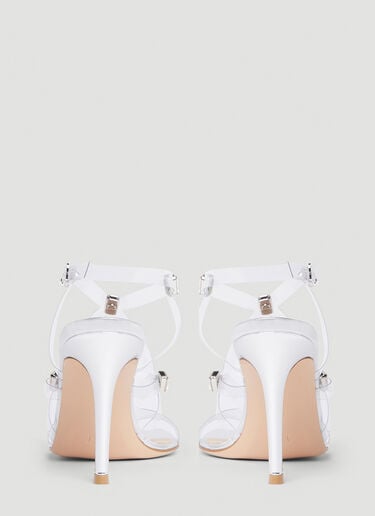 Gianvito Rossi Embellished Strappy Sandals Silver gia0252002