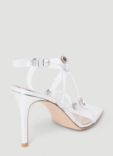 Gianvito Rossi Embellished Strappy Sandals Silver gia0252002