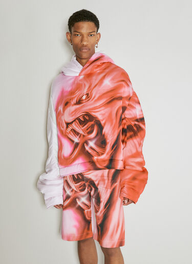 Satin Padded Hooded Sweatshirt Gerrit Jacob Satin Padded Hooded Sweatshirt Red gjb0154006