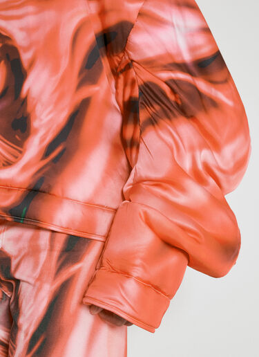 Satin Padded Hooded Sweatshirt Gerrit Jacob Satin Padded Hooded Sweatshirt Red gjb0154006