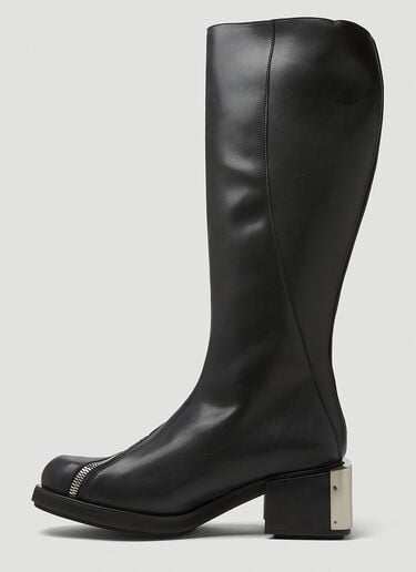 GmbH Monogram Riding Mid-Calf Boots Black gmb0146014