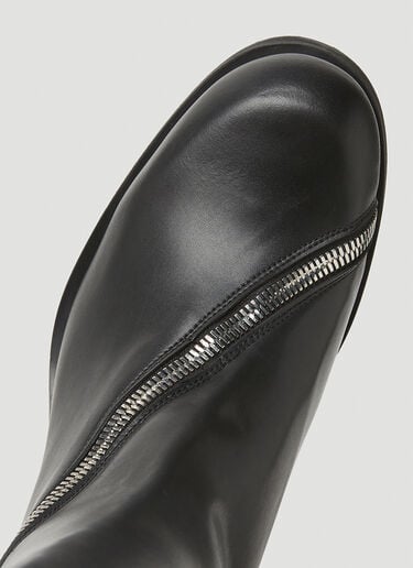 GmbH Monogram Riding Mid-Calf Boots Black gmb0146014