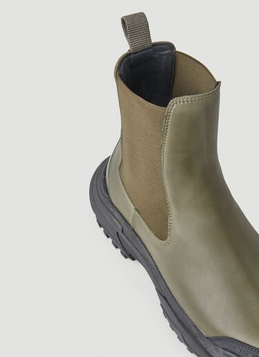 Faux-Leather Chelsea Boots GmbH Faux-Leather Chelsea Boots Khaki gmb0148001