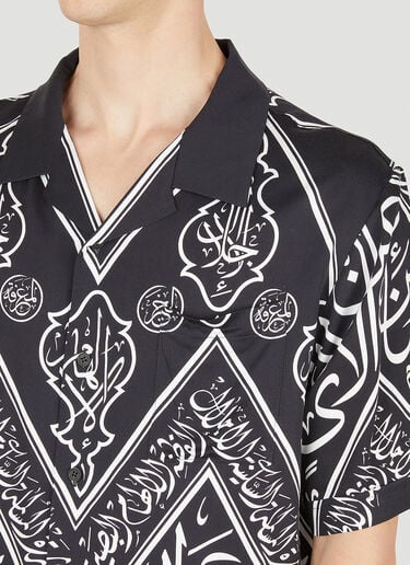 Graphic Print Bowling Shirt GmbH Graphic Print Bowling Shirt Black gmb0150020