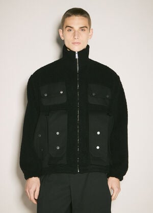 GmbH Fleece Jacket With Bellow Pockets Black gmb0158008