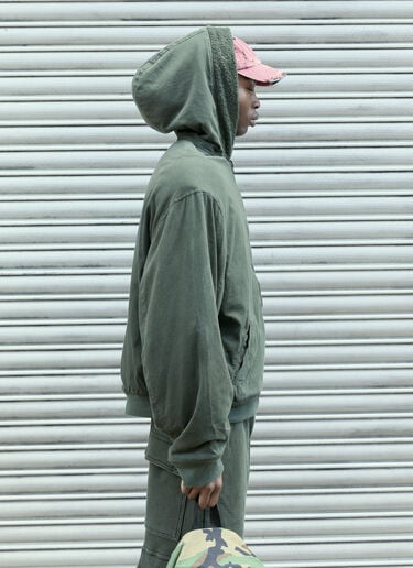 Reversible Towel Hooded Sweatshirt GREG ROSS Reversible Towel Hooded Sweatshirt Green grr0157002