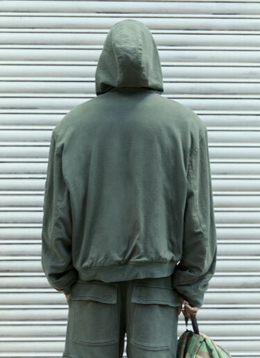 Reversible Towel Hooded Sweatshirt GREG ROSS Reversible Towel Hooded Sweatshirt Green grr0157002
