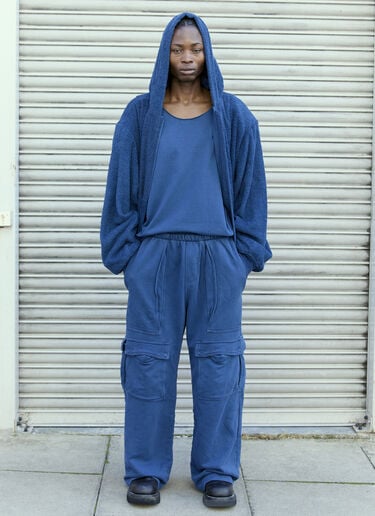 GREG ROSS Cargo Track Pants Blue grr0157007