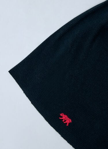 GREG ROSS Rib Beanie Hat Black grr0160005