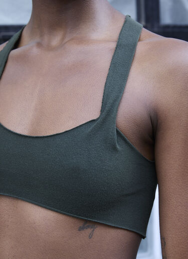 Raw Cut Bra Top GREG ROSS Raw Cut Bra Top Green grr0257001