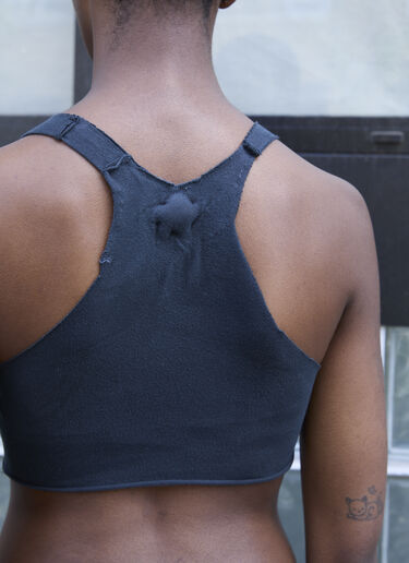 Raw Cut Bra Top GREG ROSS Raw Cut Bra Top Black grr0257005
