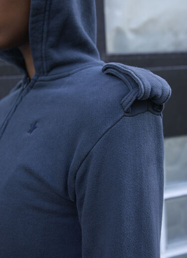 Shrunken Military Hooded Sweatshirt GREG ROSS Shrunken Military Hooded Sweatshirt Black grr0257013