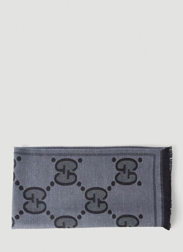 GG Jacquard Scarf Gucci GG Jacquard Scarf Black guc0143094