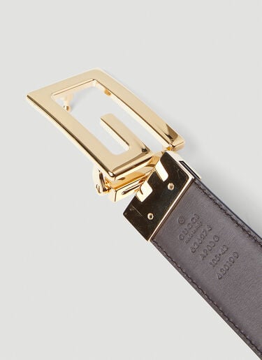 Square G Buckle Reversible Belt Gucci Square G Buckle Reversible Belt Black guc0147119
