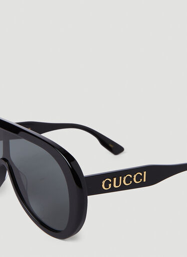 Gucci Oversize Mask Sunglasses Black guc0151119