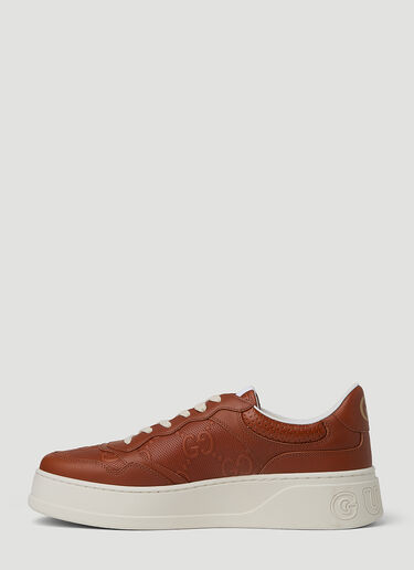 Gucci GG Embossed Basket Sneakers Brown guc0152104