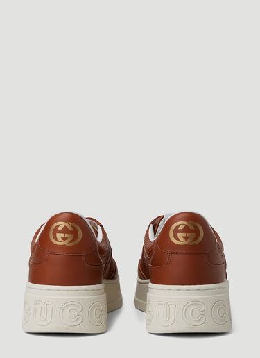Gucci GG Embossed Basket Sneakers Brown guc0152104