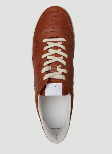 Gucci GG Embossed Basket Sneakers Brown guc0152104