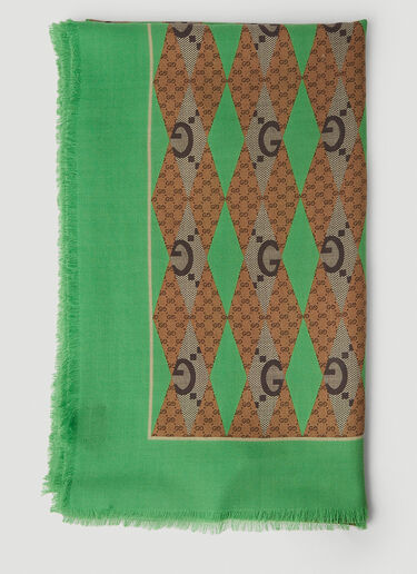 Gucci Jumbo Rhomby 围巾 绿色 guc0152121