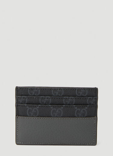 Gucci 徽标镂花卡夹 深灰色 guc0152153