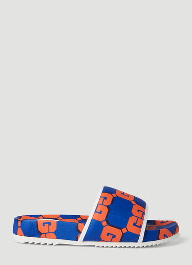 Gucci Logo Slides Blue guc0152312