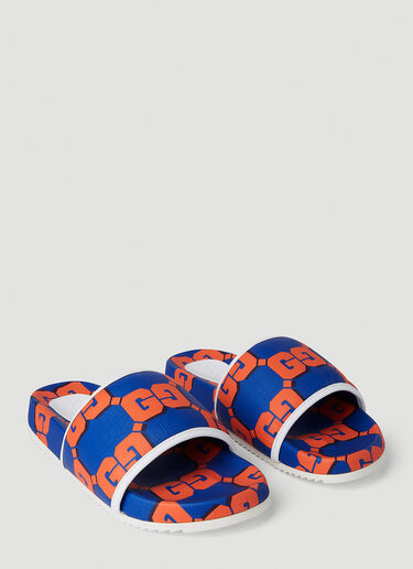 Gucci Logo Slides Blue guc0152312