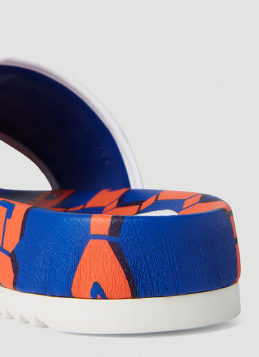 Gucci Logo Slides Blue guc0152312