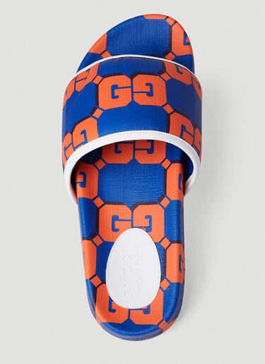 Gucci Logo Slides Blue guc0152312