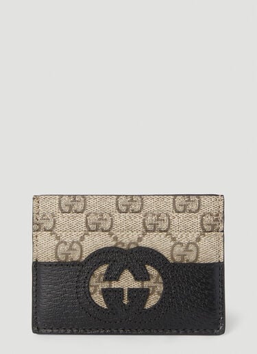 Monogram Card Holder Gucci Monogram Card Holder Beige guc0152325