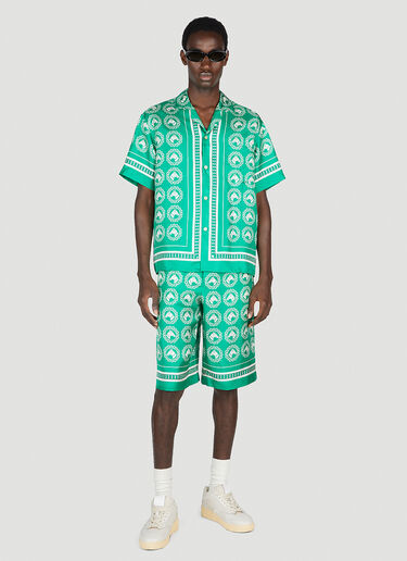 Horse Motif Shorts Gucci Horse Motif Shorts Green guc0153014