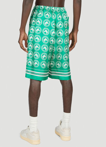 Horse Motif Shorts Gucci Horse Motif Shorts Green guc0153014